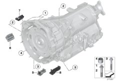 Крепление коробки передач для BMW F01N 730i N52N (схема запасных частей)
