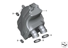 Глушитель шума всасывания воздуха для MOTO K19 C 650 GT 16 (0C05, 0C15) 0 (схема запасных частей)