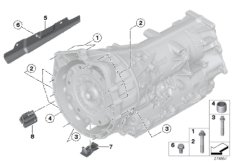 Крепление/дополнит.элементы КПП для BMW F25 X3 28iX N52N (схема запасных частей)