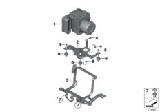 Модулятор давления I-ABS 2-го поколения для BMW K40 K 1200 S (0581,0591) 0 (схема запасных частей)