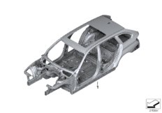 Каркас кузова для BMW F31N 330iX B48 (схема запасных частей)