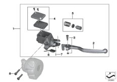 Handbremsarmatur для MOTO R131 G 650 GS 09 (0180) 0 (схема запасных частей)