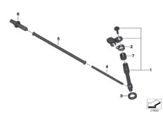 Привод управления сцеплением для BMW K46 S 1000 RR 15 (0D10,0D21) 0 (схема запасных частей)