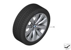 Spike/SC колесо в сб.зим. диз. 413-17" для BMW F33 420i N20 (схема запасных частей)