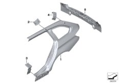 Крыло/облицовка задней части для BMW F31 330dX N57N (схема запасных частей)