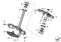Перемычка вилки для BMW K42 HP4 (0D01, 0D11) 0 (схема запасных частей)