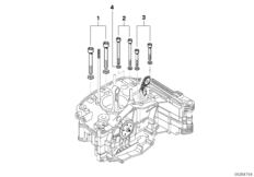 Резьбовое соединение картера двигателя П для MOTO K25H HP2 Enduro (0369,0389) 0 (схема запасных частей)