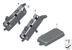 ЭБУ видеокамеры заднего вида для BMW F80 M3 S55 (схема запасных частей)