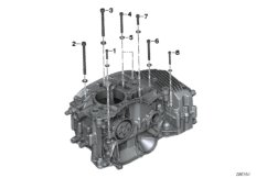 Резьбовое соединение картера двигателя П для BMW K29 HP2 Sport (0458, 0468) 0 (схема запасных частей)