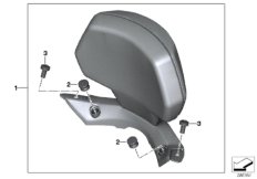 Спинка сиденья для MOTO K18 C 600 Sport (0131, 0132) 0 (схема запасных частей)