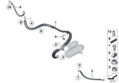 Провод стартера для BMW F33 428iX N20 (схема запасных частей)