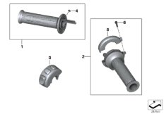 Ручки обогреваемые для MOTO K23 R nineT Scrambler (0J31, 0J33) 0 (схема запасных частей)