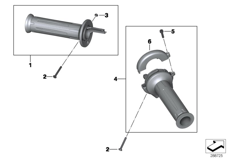 Ручки руля для MOTO K09 C 400 X (0C09, 0C19) 0 (схема запчастей)