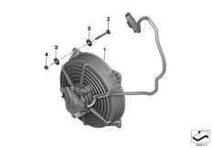Вентилятор для MOTO K18 C 600 Sport (0131, 0132) 0 (схема запасных частей)