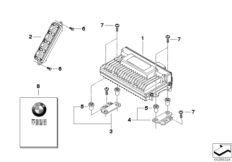 Аудиосистема для BMW K48 K 1600 GT 17 (0F01, 0F11) 0 (схема запасных частей)
