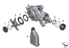 Детали углового редуктора для BMW K48 K 1600 GTL 17 (0F02, 0F12) 0 (схема запасных частей)