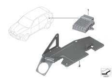 Active Sound Design для BMW E71 X6 M S63 (схема запасных частей)