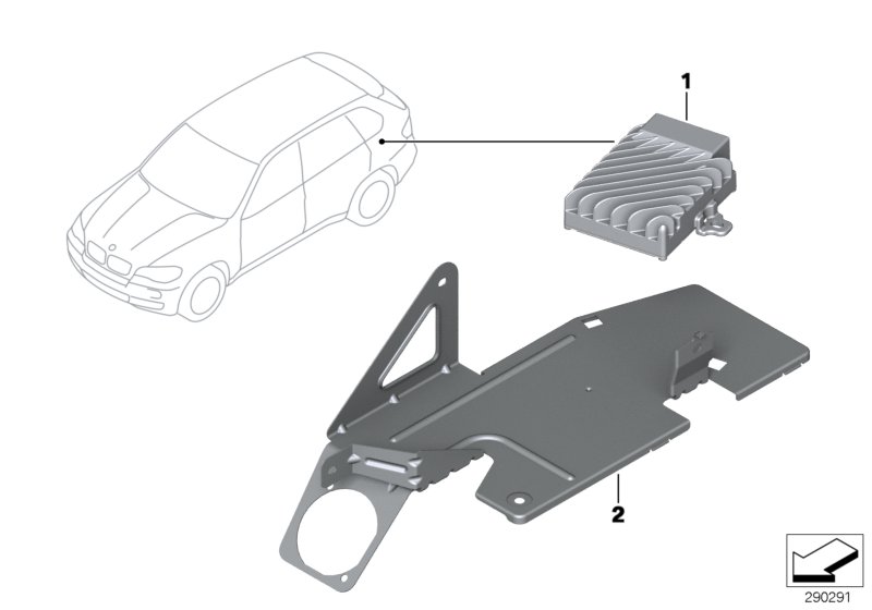 Active Sound Design для BMW E71 X6 M S63 (схема запчастей)