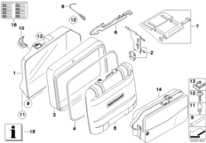 Детали регулируемого топкейса для BMW K72 F 650 GS (0218,0228) 0 (схема запасных частей)