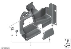Обшивка багажного отделения Бок для BMW R59 Coop.S JCW N14 (схема запасных частей)