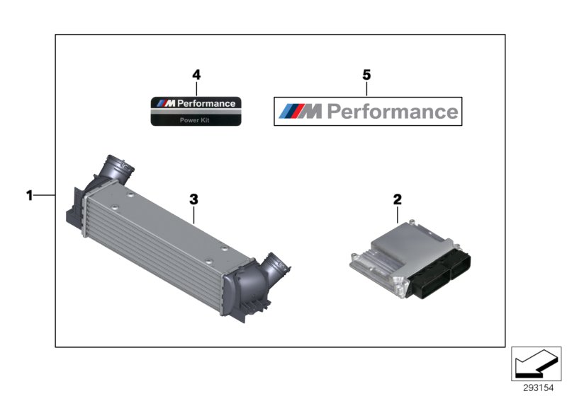 Пакет Power Kit для BMW F32 420dX N47N (схема запчастей)