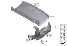 Отделение для складного верха для MINI R59 Cooper N16 (схема запасных частей)