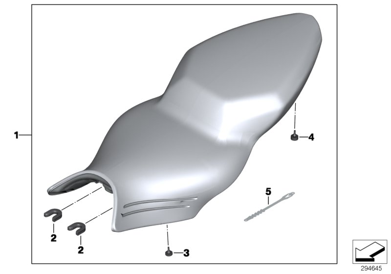 Сиденье для BMW K40 K 1300 S (0508,0509) 0 (схема запчастей)