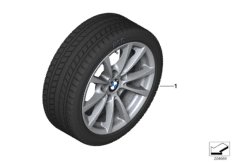 Spike/SC колесо в сб.зим. диз. 390-16" для BMW F30 316d B47 (схема запасных частей)