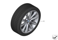 Spike/SC колесо в сб.зим. диз. 395-17" для BMW F31 316d N47N (схема запасных частей)