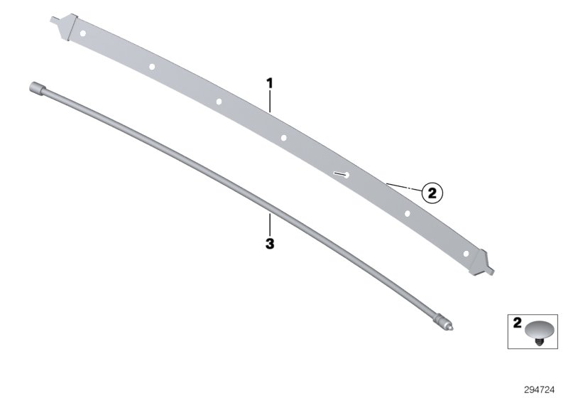 Провод датчика Smart Opener для BMW F48 X1 25dX B47 (схема запчастей)