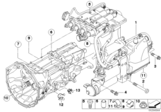 GS7S47BG гидравлический узел для BMW E64 M6 S85 (схема запасных частей)