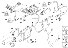 GS7S47BG гидравлический узел, детали для BMW E60 M5 S85 (схема запасных частей)