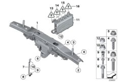 Актюатор HSR/доп.элементы/ЭБУ для BMW F02N 760Li N74 (схема запасных частей)