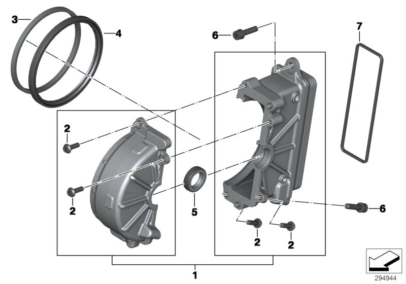 Кожух шестерни кач.рычага Зд колеса для MOTO K19 C 650 GT 16 (0C05, 0C15) 0 (схема запчастей)