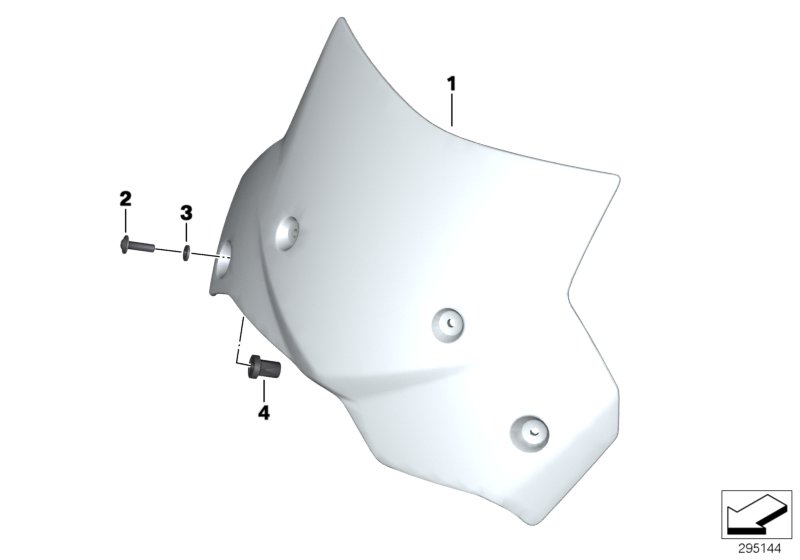 Ветрозащитный щиток для MOTO K70 F 700 GS 17 (0B06, 0B16) 0 (схема запчастей)