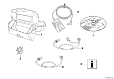 Аксессуары навигатора II BMW для BMW K255 R 1200 GS Adve. 06 (0382,0397) 0 (схема запасных частей)
