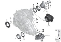 Детали раздаточной коробки ATC 45L для BMW F25 X3 35dX N57Z (схема запасных частей)