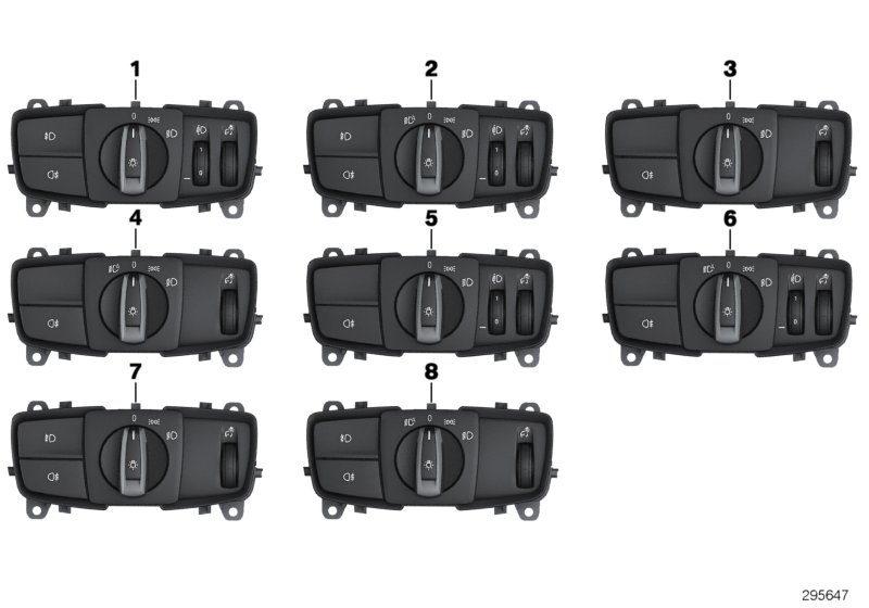 Блок управления освещением для BMW F32 420dX N47N (схема запчастей)