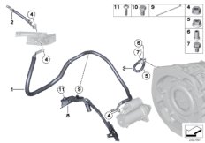 Провод стартера для BMW F30 Hybrid 3 N55 (схема запасных частей)