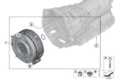GA8P70H, гибридный привод для BMW F01N Hybrid 7 N55 (схема запасных частей)