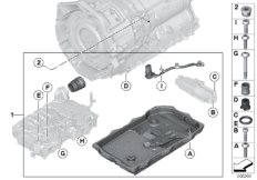 GA8P70H, жгут проводов масляного насоса для BMW F10N Hybrid 5 N55 (схема запасных частей)