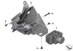 Модулятор давления ABS для BMW K75 F 800 GS Adve. 16 (0B55, 0B65) 0 (схема запасных частей)