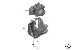 Модулятор давления ABS для MOTO K52 R 1250 RT 19 (0J61, 0J63) 0 (схема запасных частей)