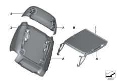 Задняя панель/откидной столик Individual для BMW F02N 730Li N52N (схема запасных частей)