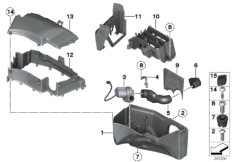 Отсек ЭБУ для ROLLS-ROYCE RR1 Phantom N73 (схема запасных частей)