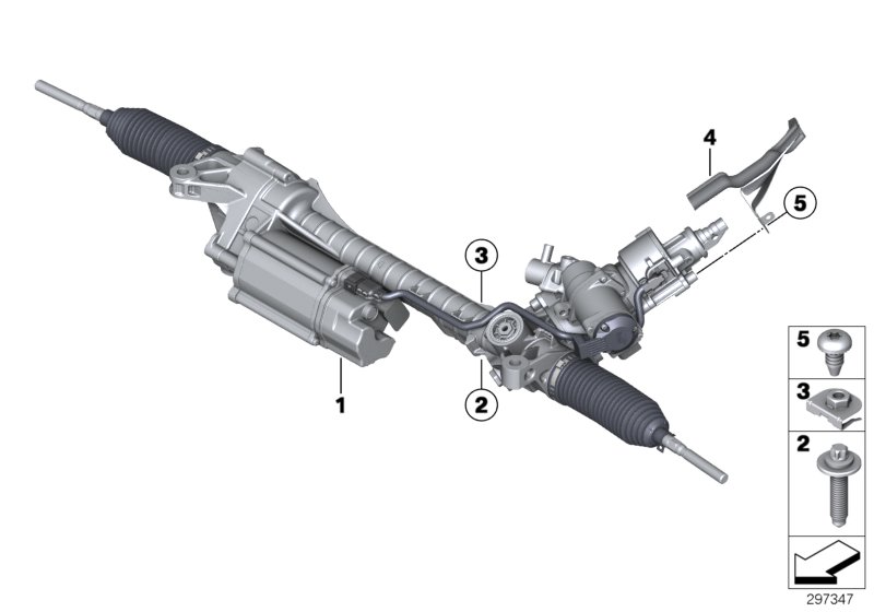 Электрическое рулевое управление для BMW F02N 760Li N74 (схема запчастей)