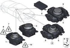 БЛОК УПРАВЛЕНИЯ для BMW F01N 730dX N57N (схема запасных частей)