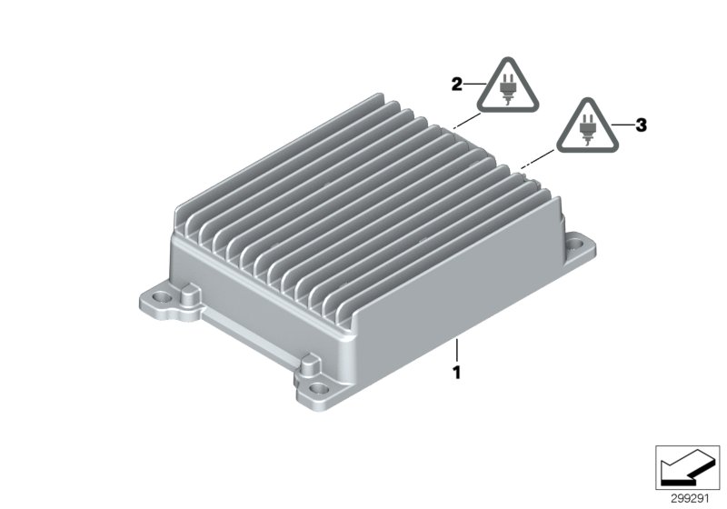 Модуль зарядки АКБ / BCU150 для BMW F07 530d N57 (схема запчастей)