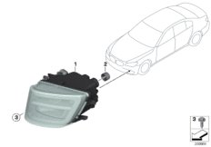 Светодиодная противотуманная фара для BMW F02N 740LiX N55 (схема запасных частей)