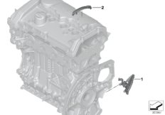 Элементы крепления жгута проводов для BMW R60 Cooper D ALL4 2.0 N47N (схема запасных частей)